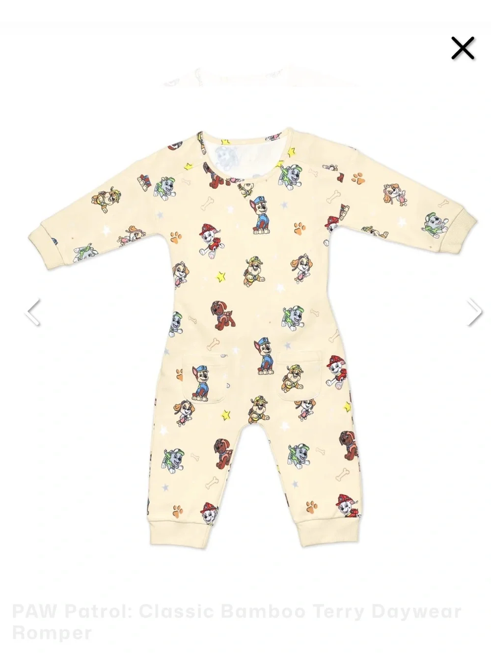Bellabu Bear Paw Patrol Classic Bamboo Terry Daywear Romper